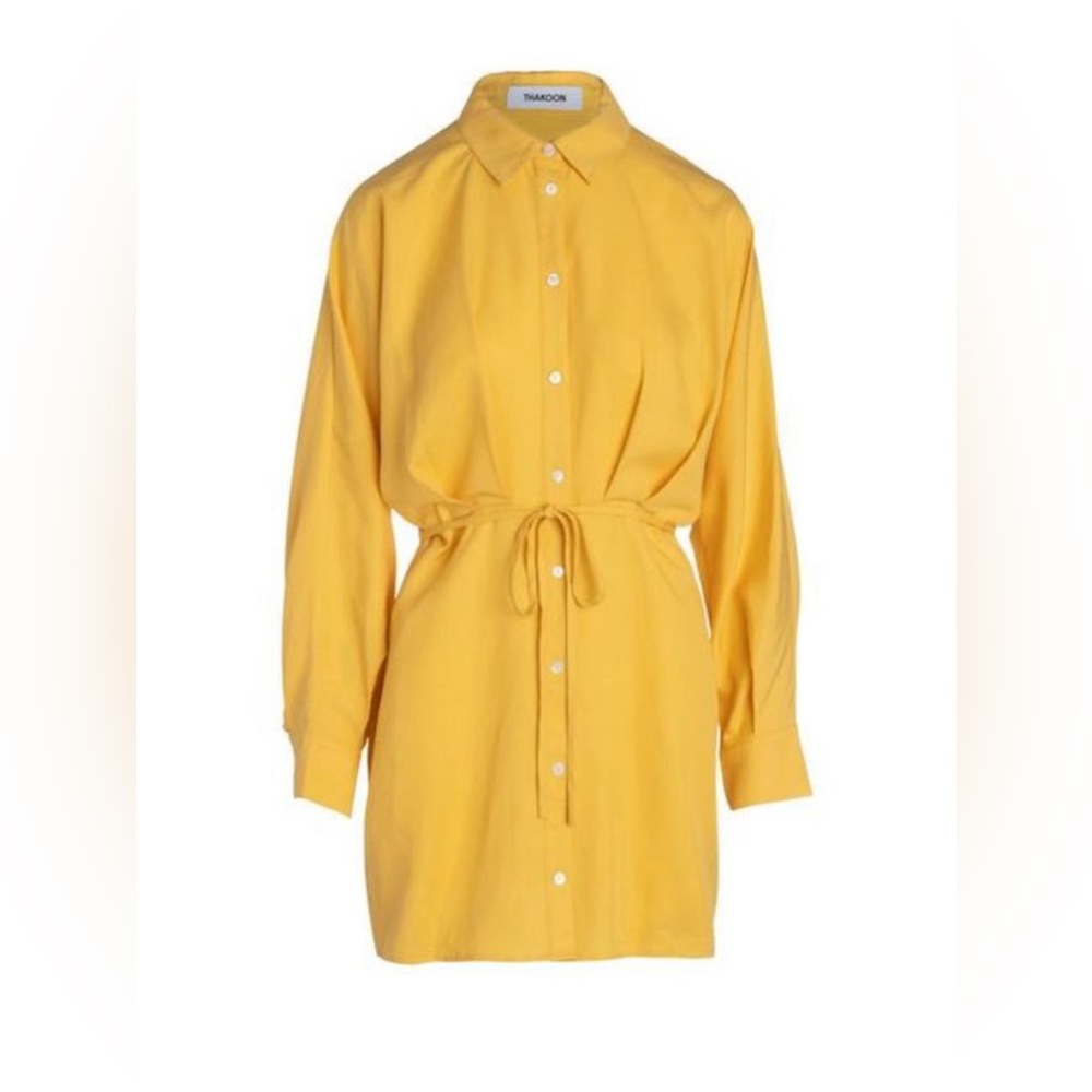 NWT THAKOON Yellow Shirt Mini Dress